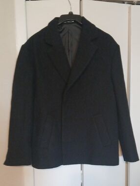 Zara Black Wool-Blend Coat